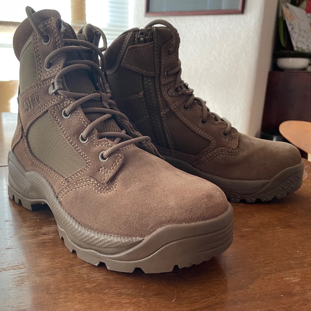5.11 Tactical A.T.A.C. 2.0 6" Side Zip Boots, Size M 7.5, W 9.0
